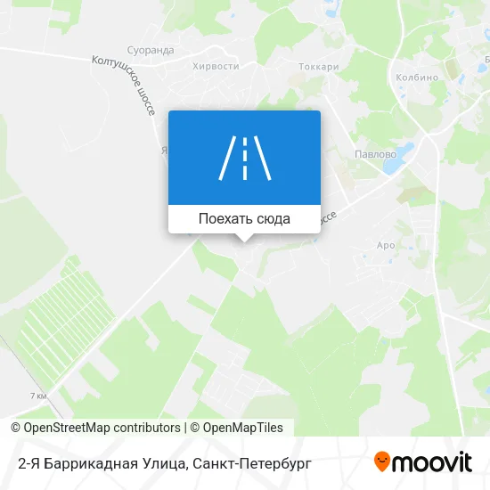 Карта 2-Я Баррикадная Улица