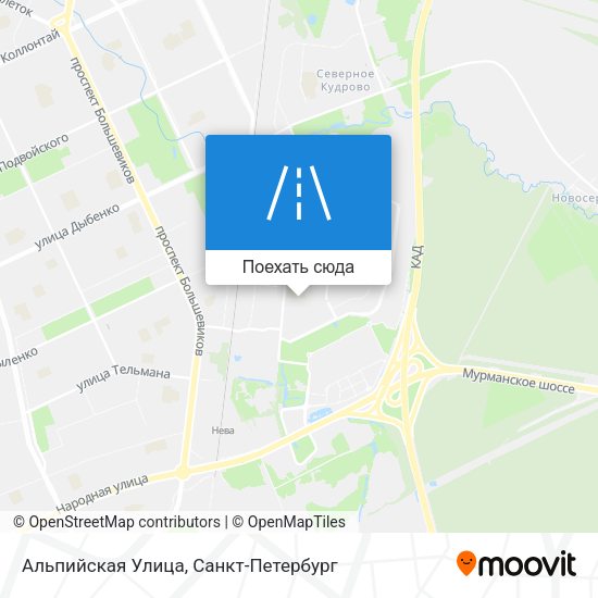 Карта Альпийская Улица