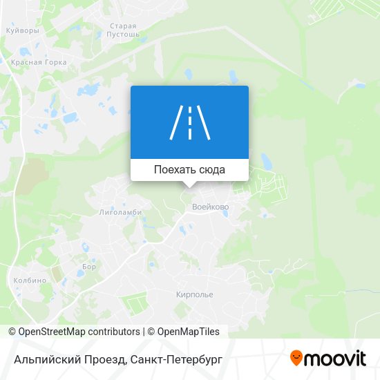 Карта Альпийский Проезд