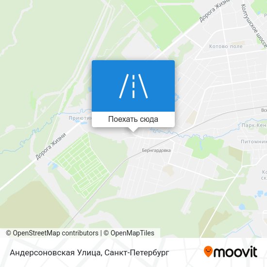Карта Андерсоновская Улица