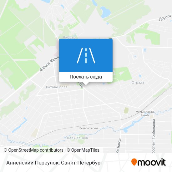 Карта Анненский Переулок