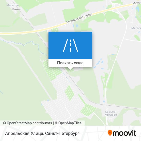 Карта Апрельская Улица