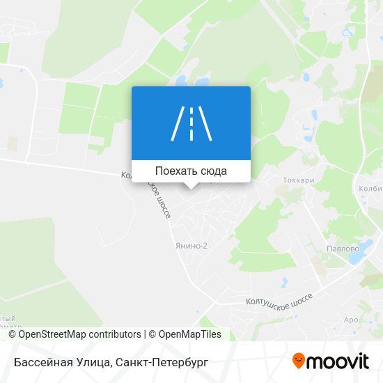 Карта Бассейная Улица