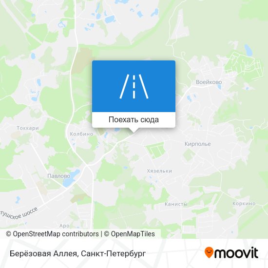 Карта Берёзовая Аллея