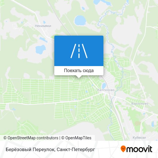Карта Берёзовый Переулок