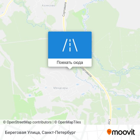 Карта Береговая Улица