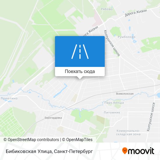 Карта Бибиковская Улица