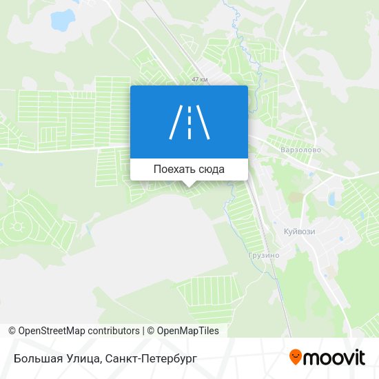 Карта Большая Улица