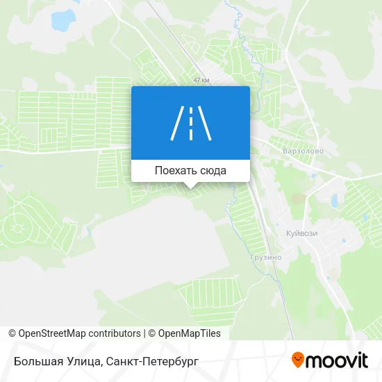 Карта Большая Улица