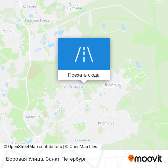 Карта Боровая Улица