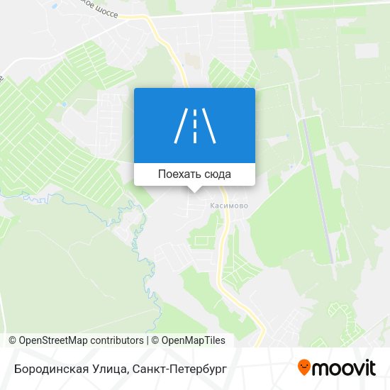 Карта Бородинская Улица