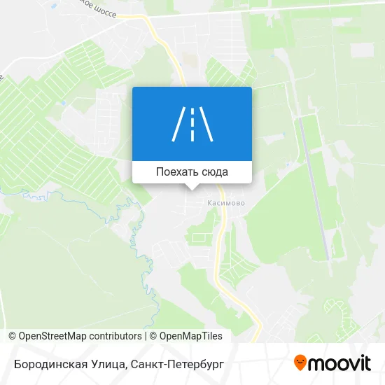 Карта Бородинская Улица