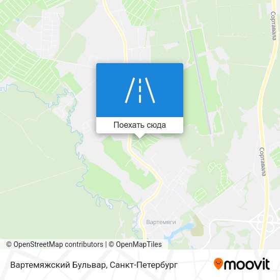 Карта Вартемяжский Бульвар