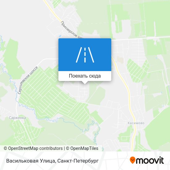 Карта Васильковая Улица