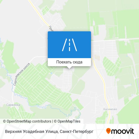 Карта Верхняя Усадебная Улица