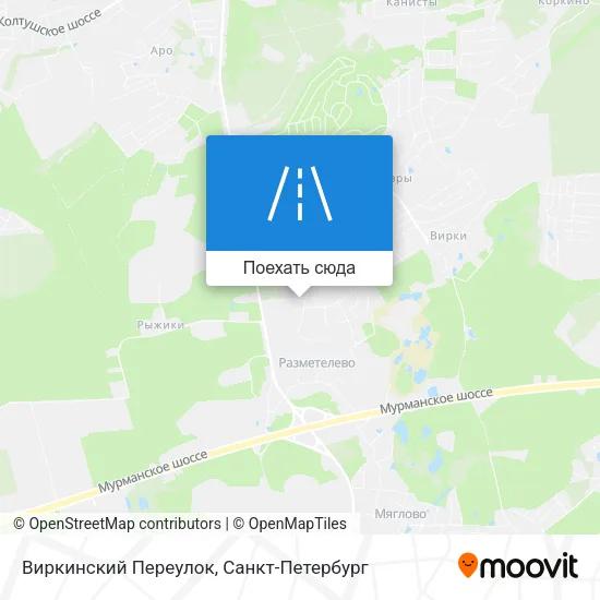 Карта Виркинский Переулок