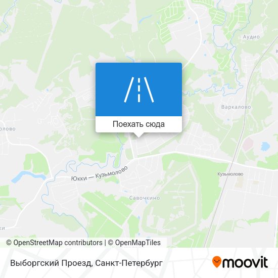 Карта Выборгский Проезд