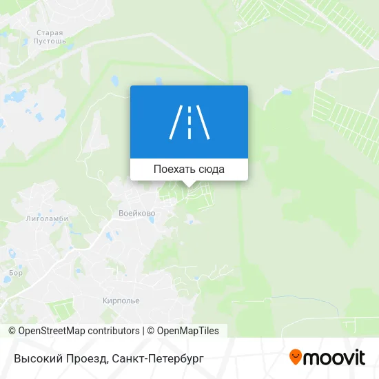 Карта Высокий Проезд