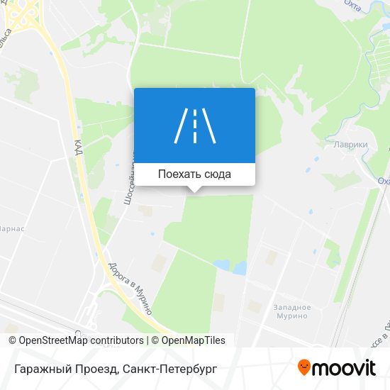 Карта Гаражный Проезд