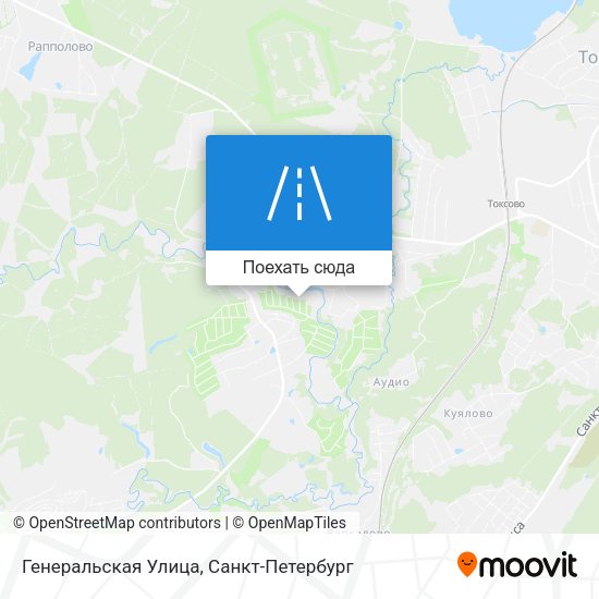 Карта Генеральская Улица