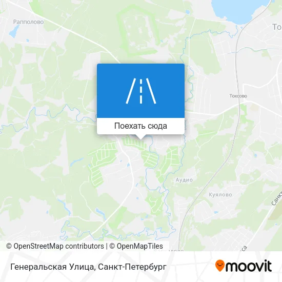 Карта Генеральская Улица
