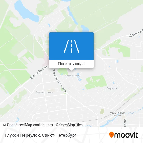 Карта Глухой Переулок