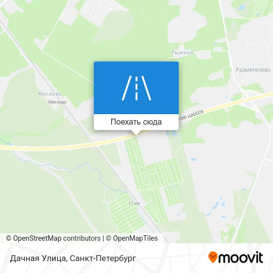 Карта Дачная Улица