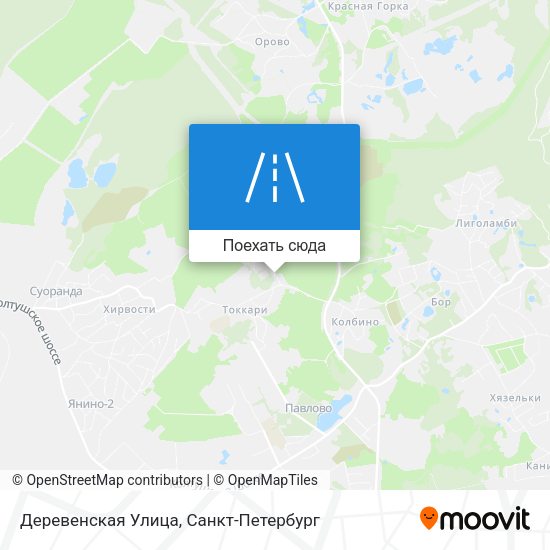 Карта Деревенская Улица