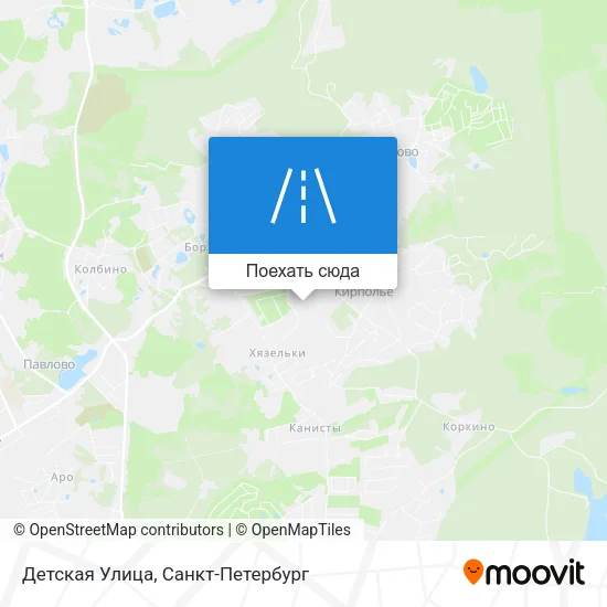 Карта Детская Улица