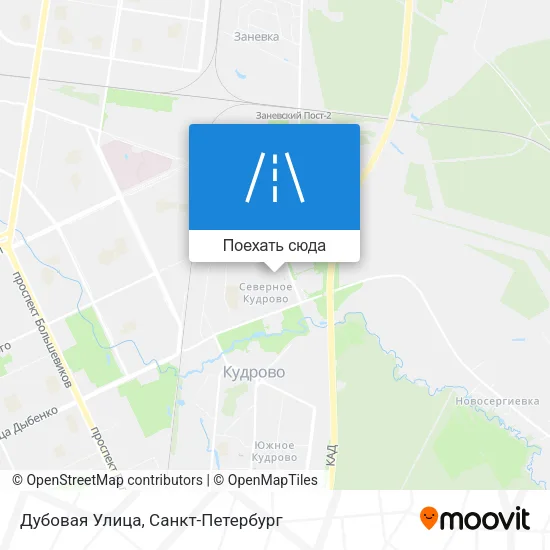 Карта Дубовая Улица