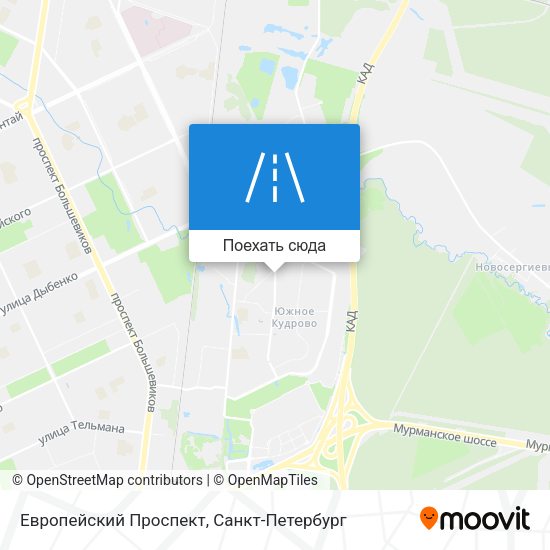 Карта Европейский Проспект