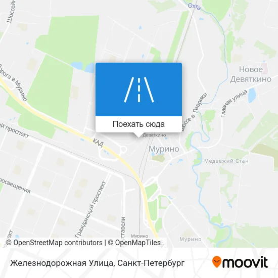 Карта Железнодорожная Улица