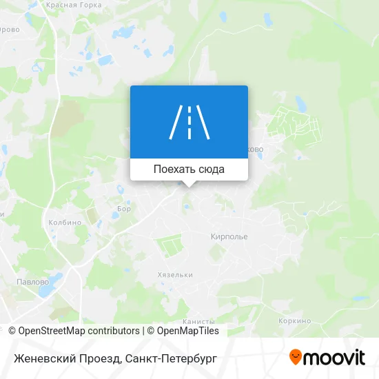 Карта Женевский Проезд