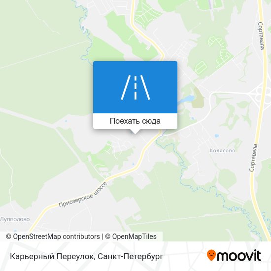 Карта Карьерный Переулок