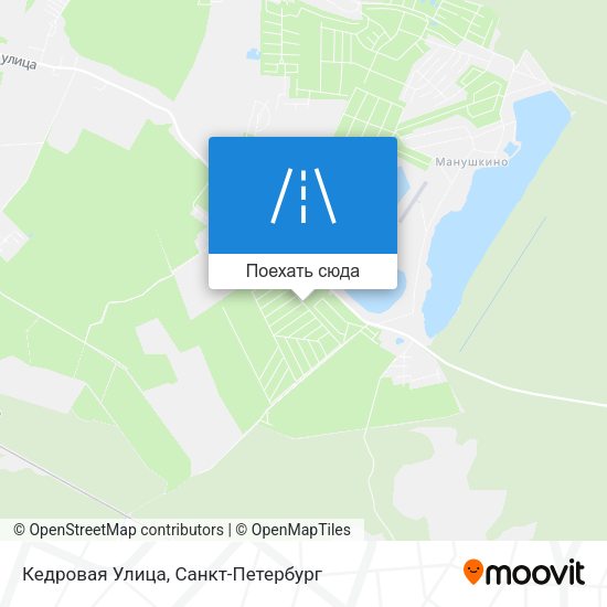 Карта Кедровая Улица