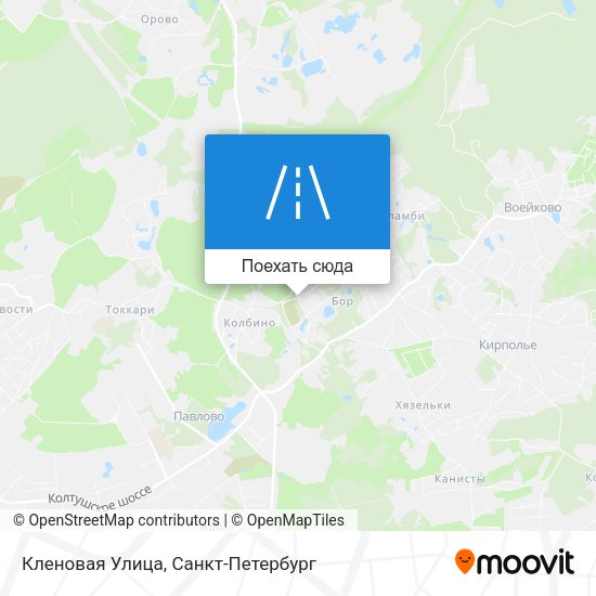 Карта Кленовая Улица