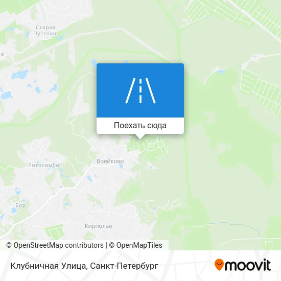 Карта Клубничная Улица