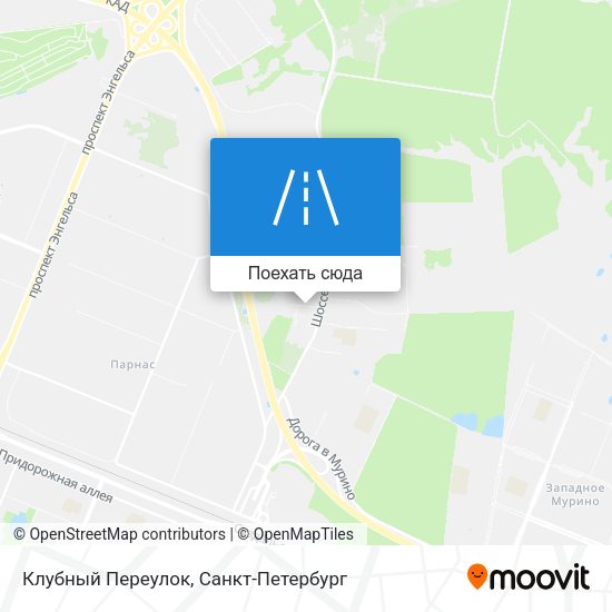 Карта Клубный Переулок