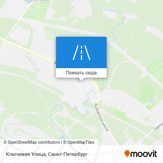 Карта Ключевая Улица