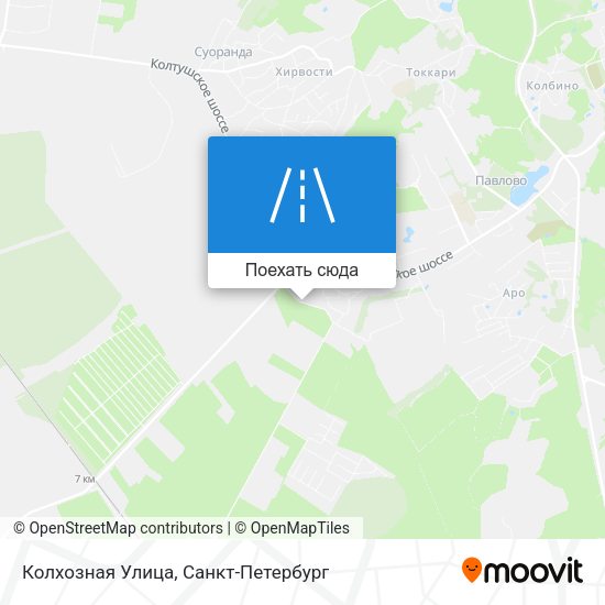 Карта Колхозная Улица