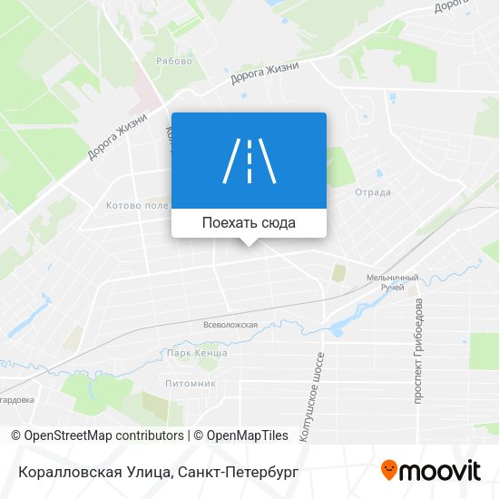 Карта Коралловская Улица