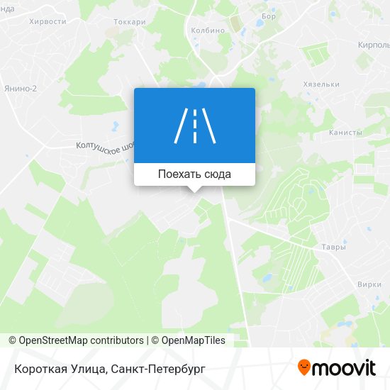 Карта Короткая Улица