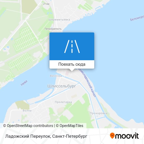 Карта Ладожский Переулок