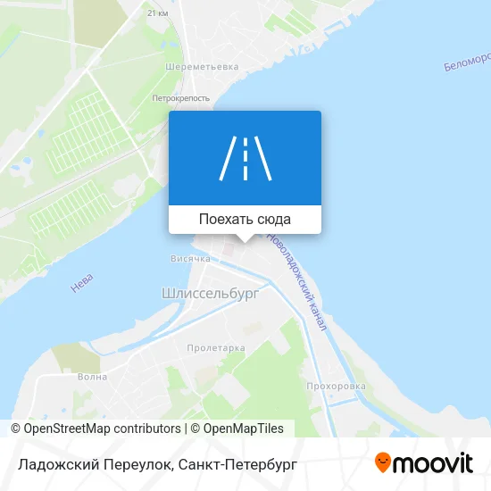 Карта Ладожский Переулок