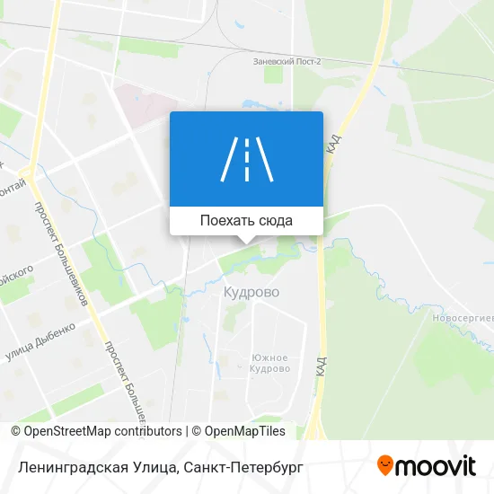 Карта Ленинградская Улица