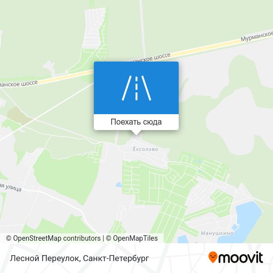 Карта Лесной Переулок