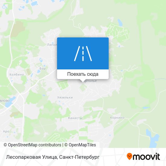 Карта Лесопарковая Улица