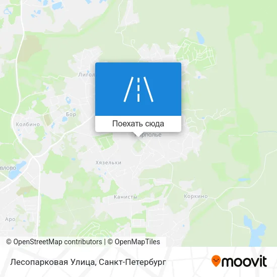Карта Лесопарковая Улица