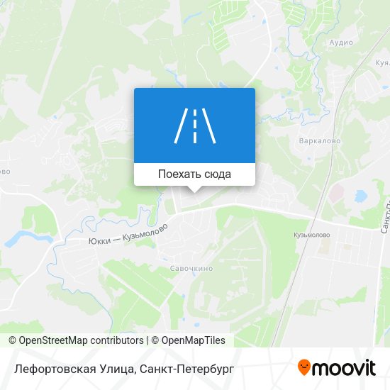 Карта Лефортовская Улица