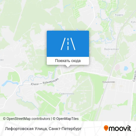 Карта Лефортовская Улица